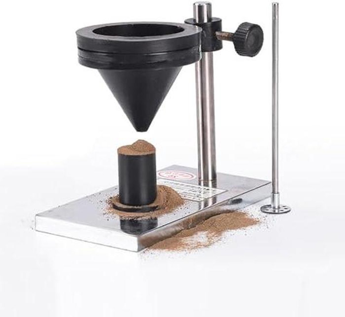 Bodem Zwelling Tester - Bodem Testapparaat - Bodem Analyse - Roestvrij Staal Basis - 10ml Capaciteit - Zilver