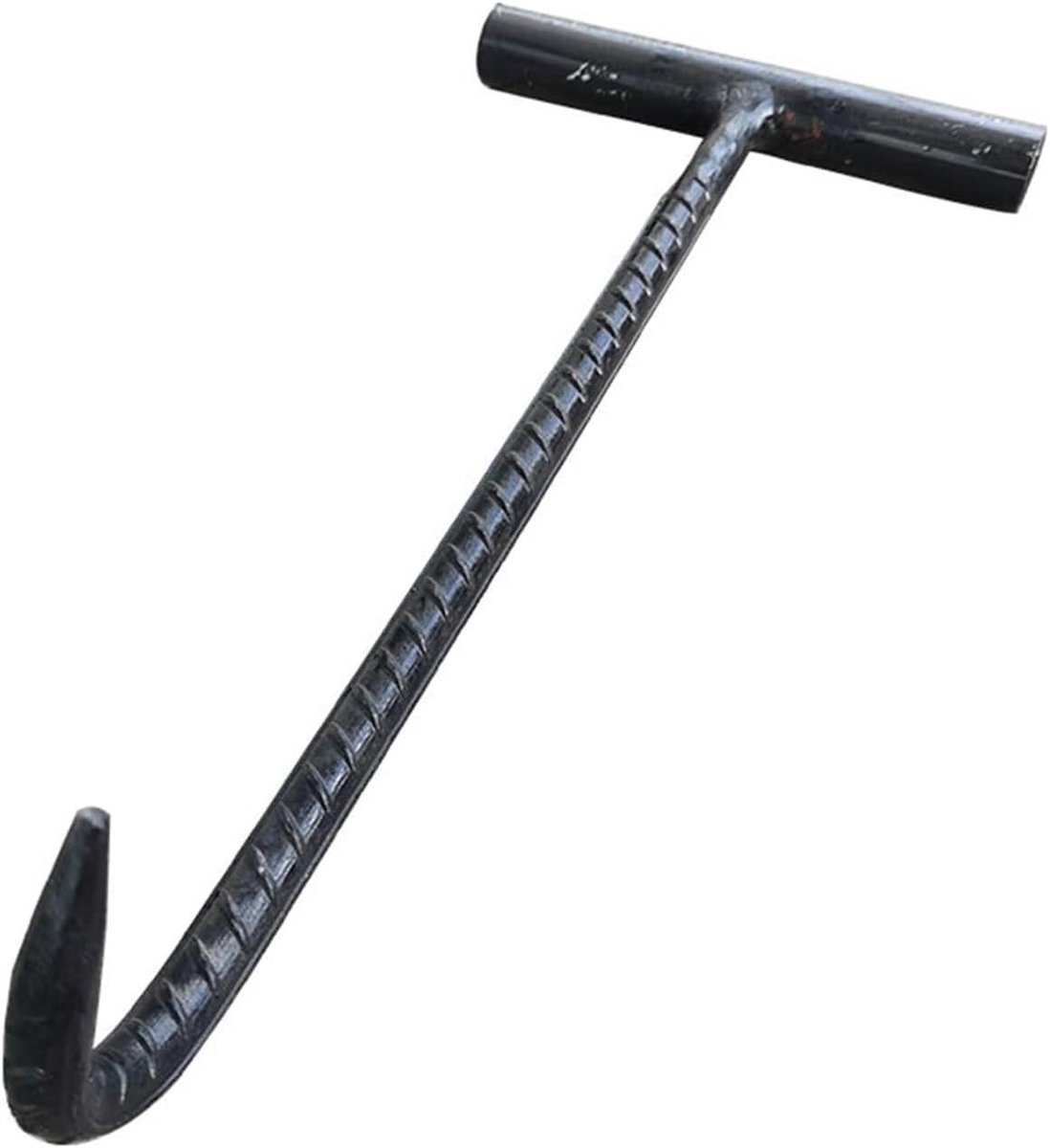 Putdeksel haak - Rooster lifter - Zware deksels tillen - T-stijl handvat - 90 cm - Zwart