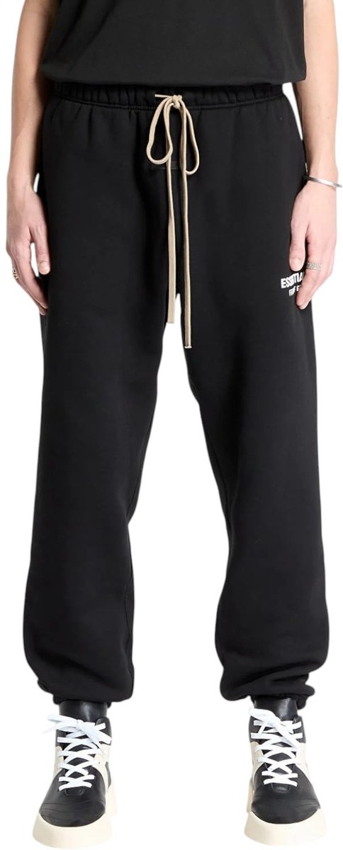 Fear Of God Essentials Heren Broek Zwart Fleece Pants Black/White