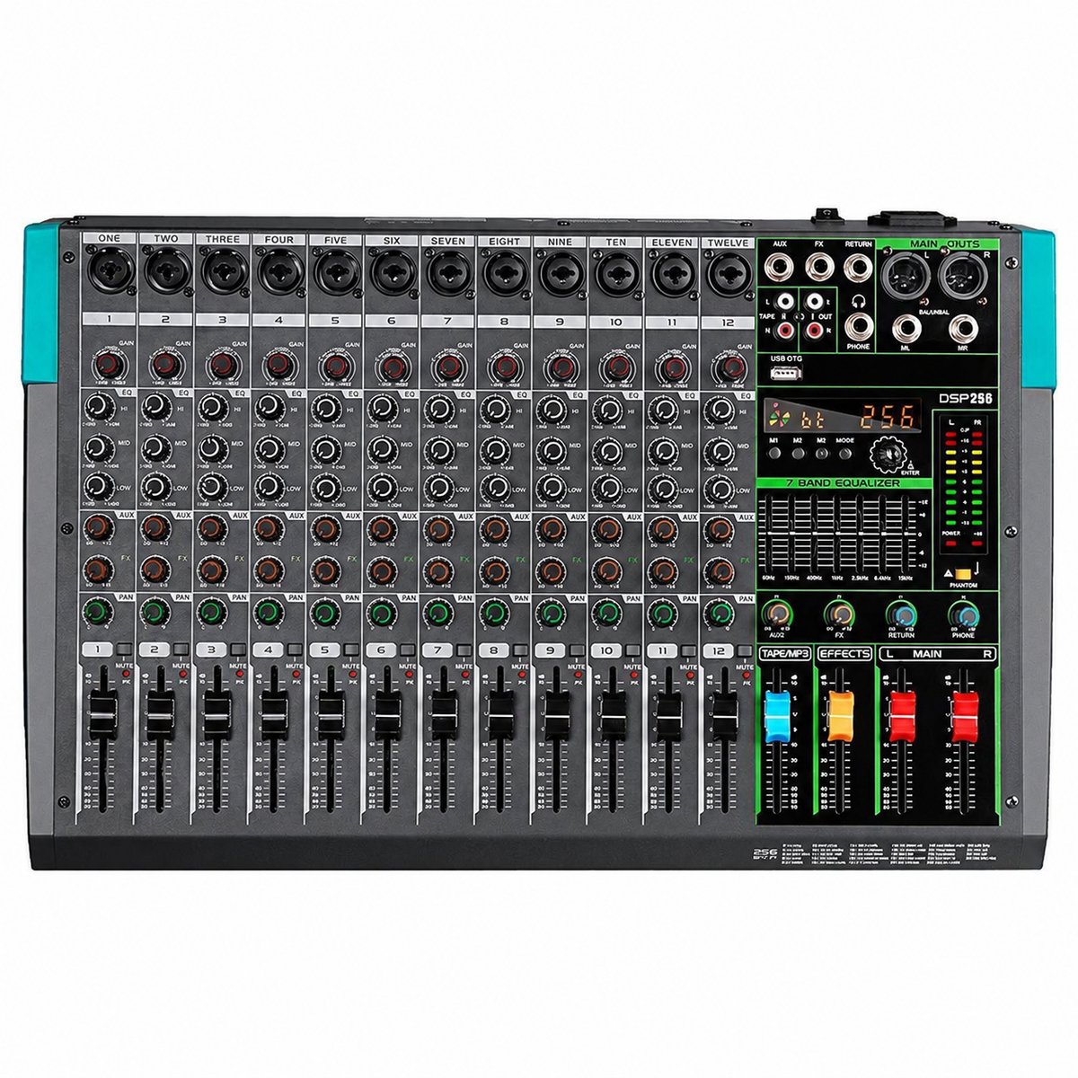 Novari - Mengpaneel - Dj set - Dj controller - Dj mixer - Mengpaneel mixer - Mengpaneel dj - Audio mixer - Mengtafel - 12 kanalen