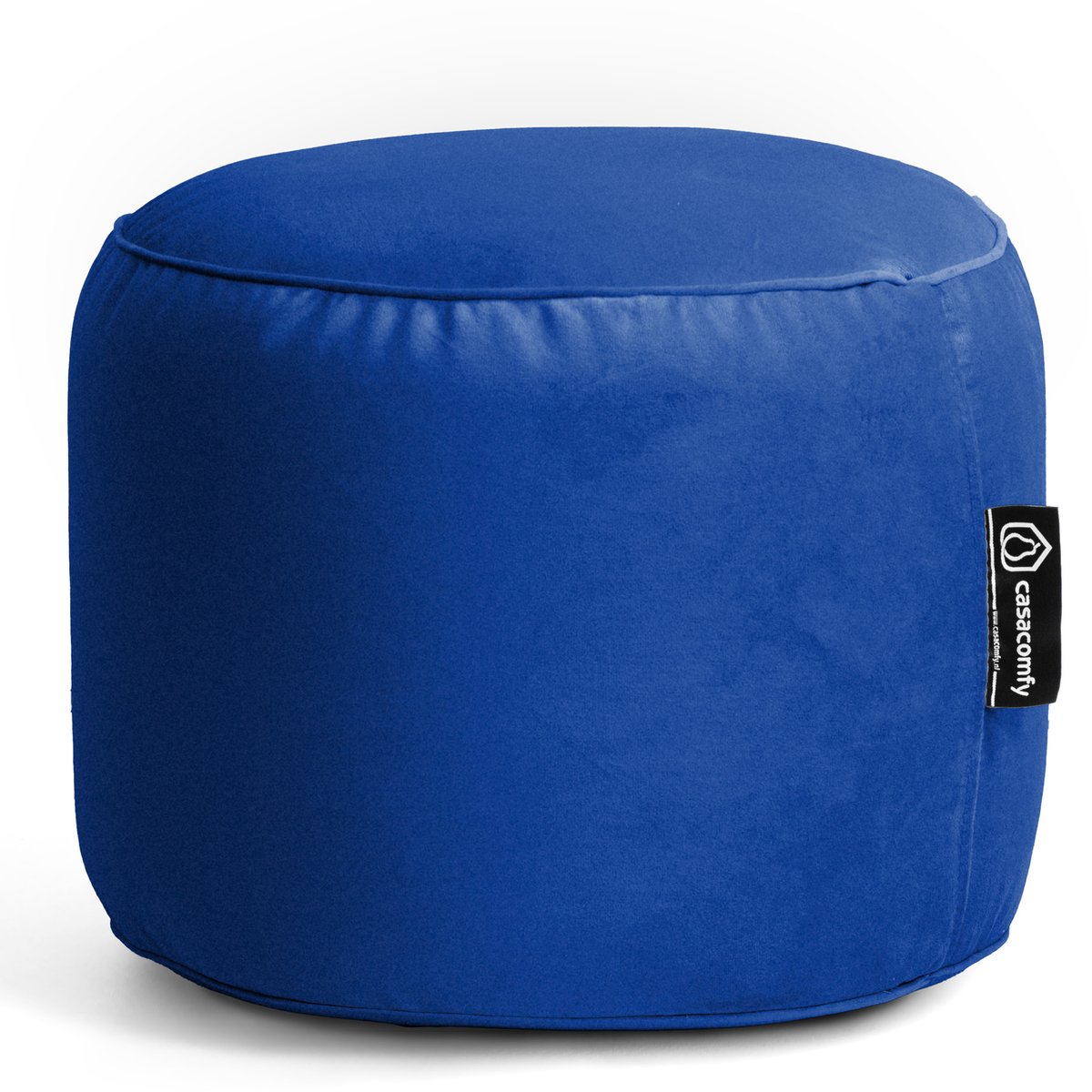 Casacomfy CozyClub - Ronde Poef - Blauw - Fluwelstof - Woonkamerstoel
