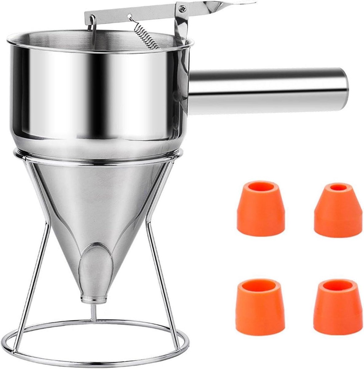 Beslag Dispenser - Keuken Trechter - Beslag Verdelen - Handmatige Bediening - 28 x 30 cm - Zilver