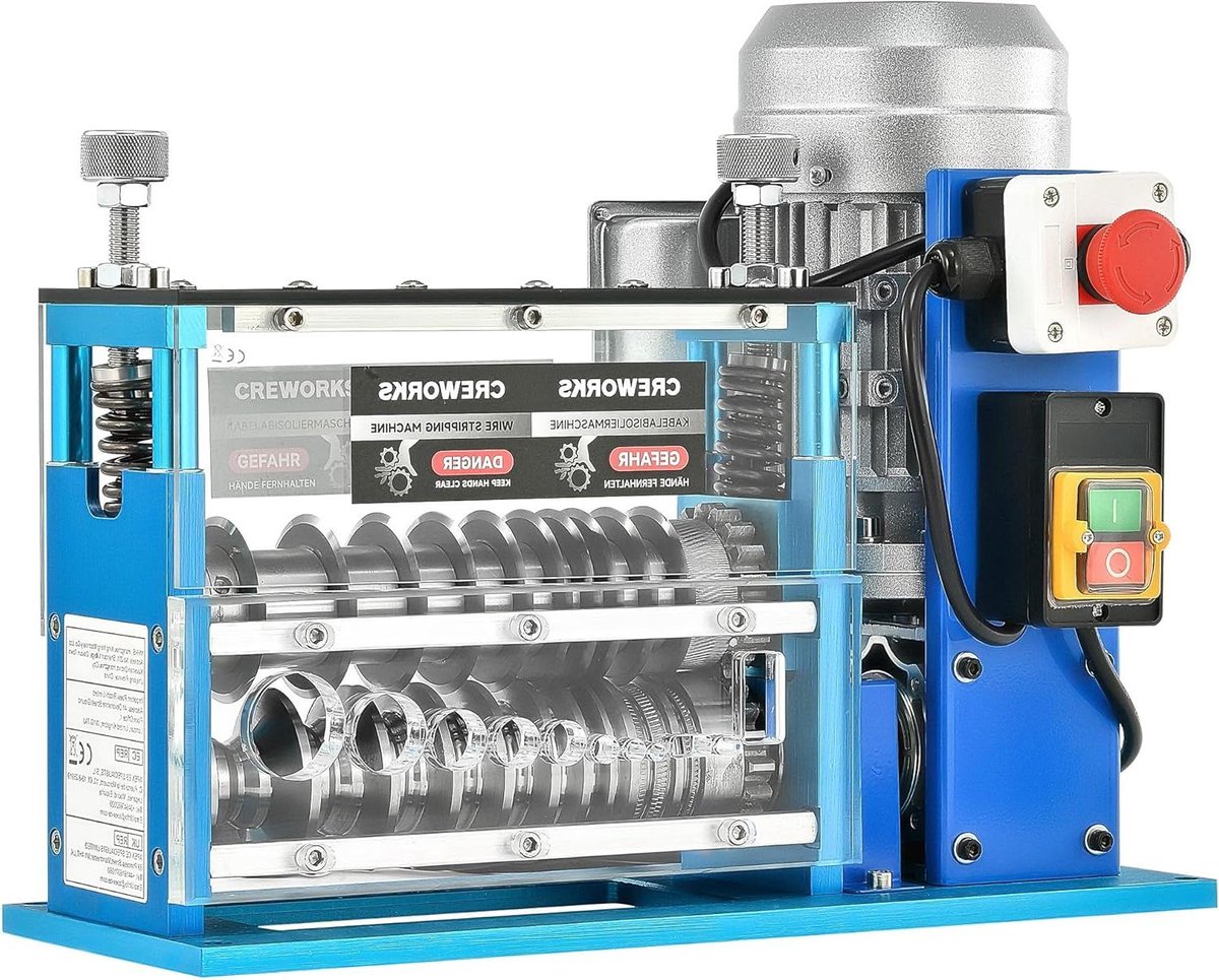 Elektrische Kabelstripper - Draadstripper machine - Recycling Koper - Automatische Aandrijving - Tot 38mm - Aluminium