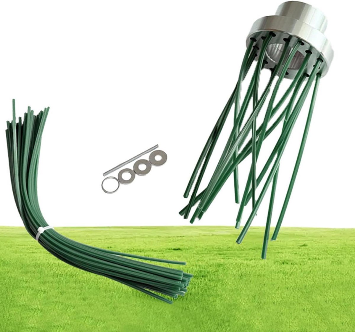 Onkruidborstel - Universele Borstel - Efficiënt Onkruid Verwijderen - Robuuste Nylon Draden - 40 cm Werkbreedte - Zwart