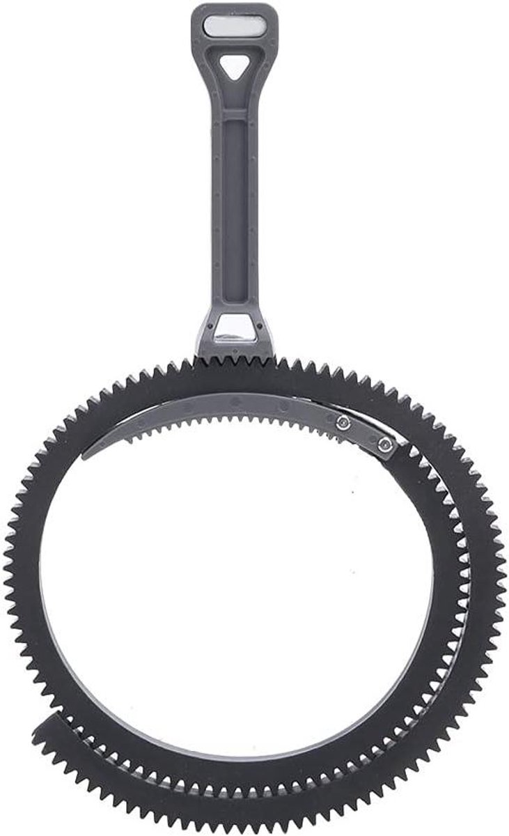 Scherpstelring Hendel - Volg Scherpstelring - Camera Gebruik - Rubberen Band - 15 x 10 x 2 cm - Grijs