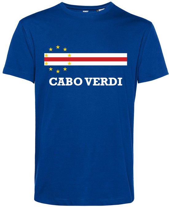 T-shirt Cabo Verdi | Kaapverdië Shirt | WK 2026 | Kaapverdisch elftal supporter | Blauw | maat L