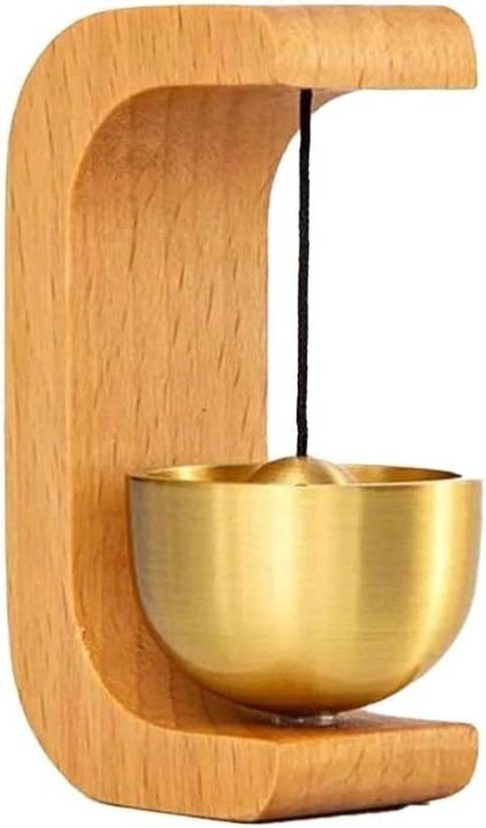 Houten Deurbel - Windgong Bel - Winkel Aankondiging - Messing Bel Geluid - Niet Gespecificeerd - Houtkleur