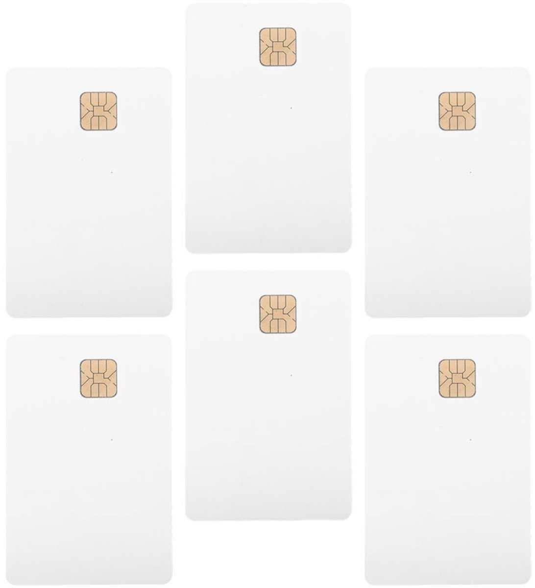 Dailygoods- Chipcard 6 Stuks - PVC Kaarten - Identificatiebadges - Herbruikbare Naambadges - Toegangscontrolekaart - Veilig en Betrouwbaar - 8,50 x 5,30 cm - Identificatiekaart