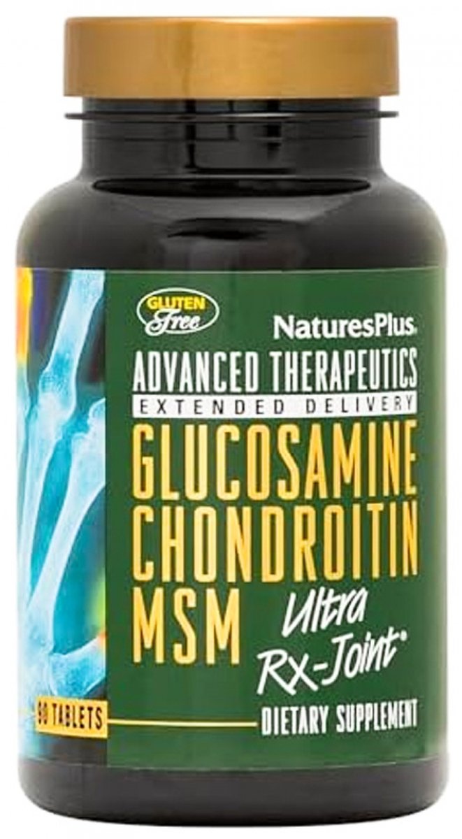 Glucosamine Chondroitin MSM Ultra Rx-Joint, Gezonde gewrichten, 90 tabletten, Nature's Plus