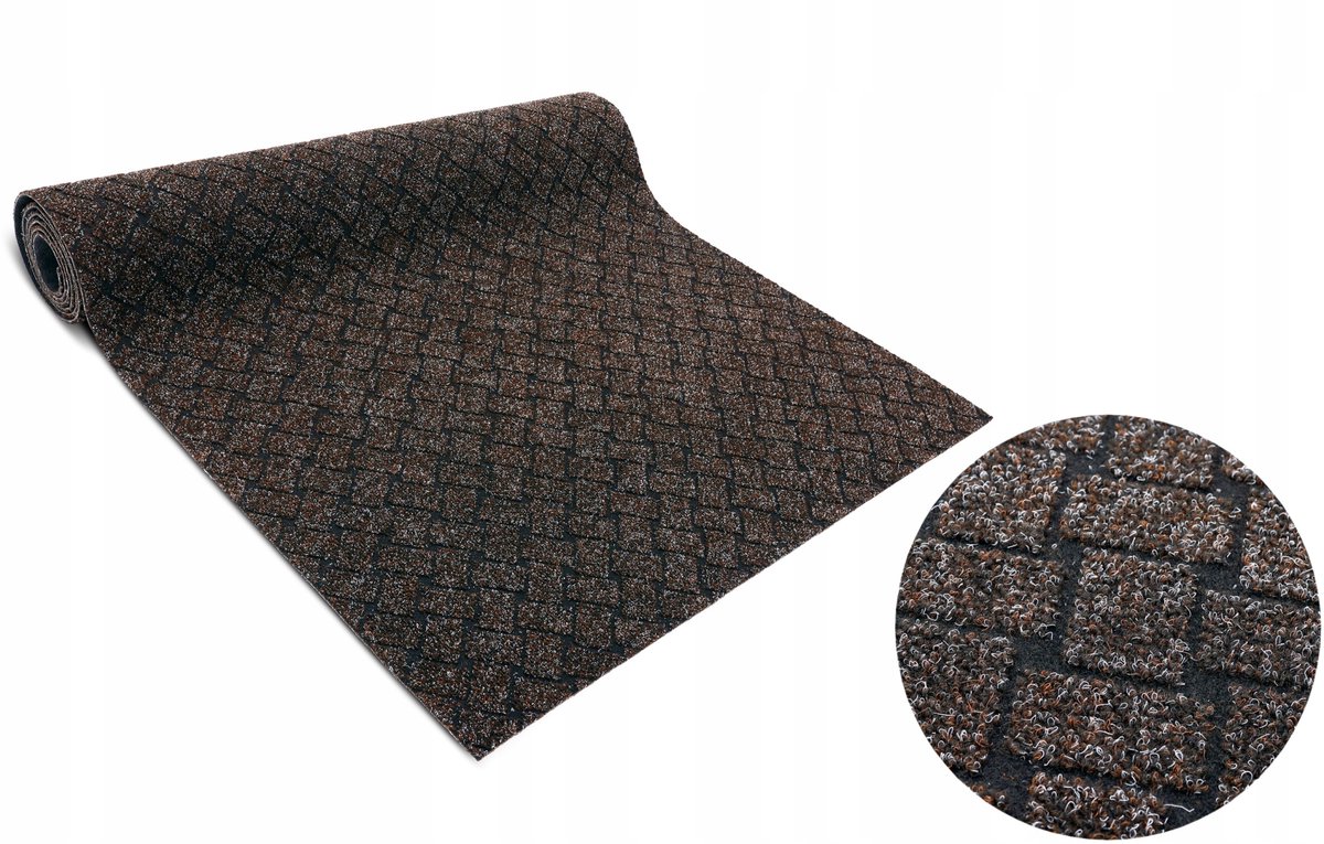 Deurmat Op Rol - Antislip - 100cm Breed - Bruin
