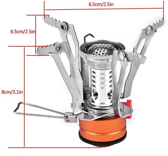Lichtgewicht Mini Camping Gasbrander voor Buiten Koken, Wandelen en Backpacken van Merkloos — afbeelding 4