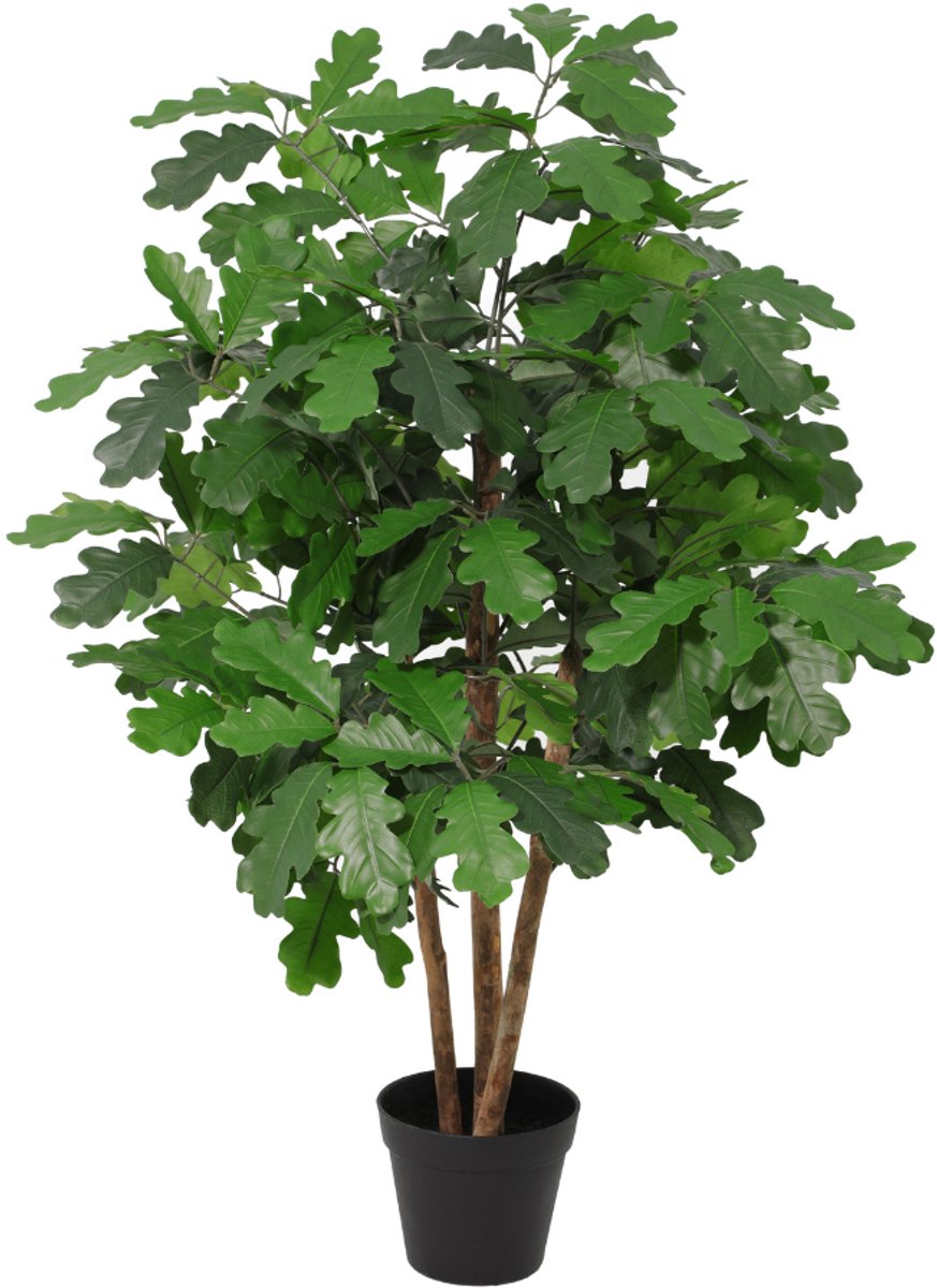 Trendyplants - Kunst Oak Tree - Eikenboom - Kunstplant - Hoogte 90cm - Potmaat Ø16cm