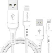 imoshion Kabel Duopack - Geschikt voor Lightning naar USB A - 0,5 meter - Wit