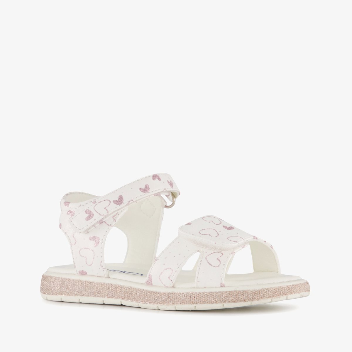 Blue Box meisjes sandalen met hartjes wit - Maat 27