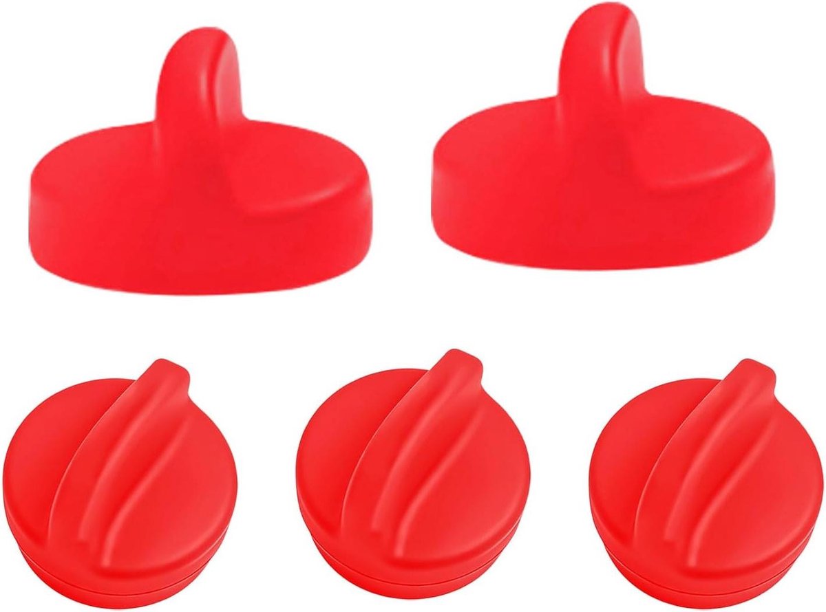 Airfryer Bakpapier Clips Liner Bevestigers Schoon Koken Veilige Magnetische Fixatie 5 Stuks Rood