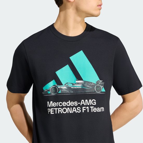 Adidas Performance Mercedes - Amg Petronas Formule 1 Team Graphic T-Shirt - Heren - Zwart van adidas Performance — afbeelding 2