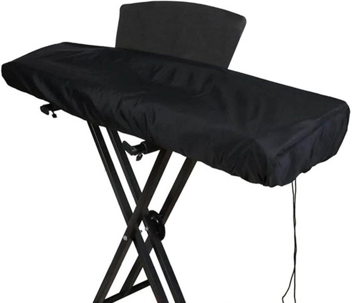 Pianohoes - Stofkap - Piano Beschermen - Flexibele Riemsluiting - 88 Toetsen - Zwart