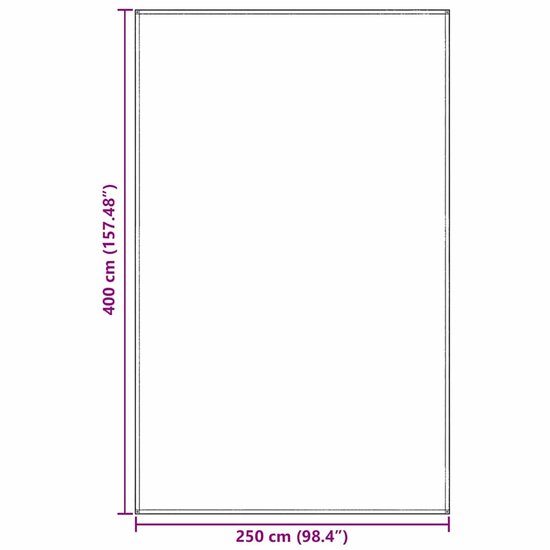 vidaXL - Tenttapijt - Blauw - en - Grijs - 400 - x - 250 - cm - Polyetheen van Merkloos — afbeelding 3