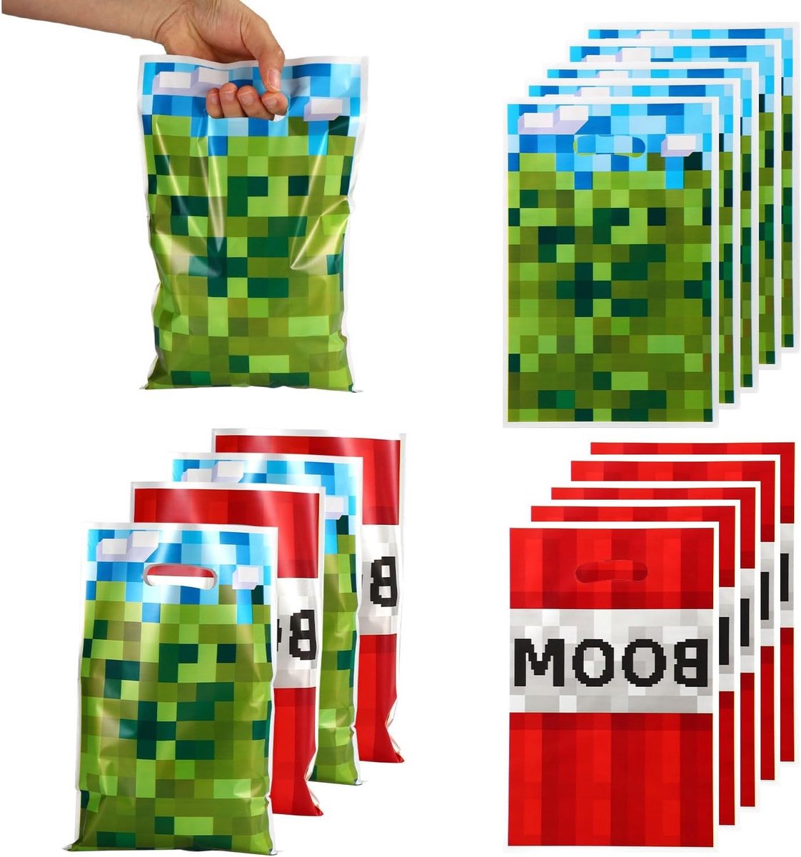 50 Stuks Pixel Feest Favorieten Tassen, Videogame Thema Cadeau Snack Tassen met Handvatten voor Kinderen, Perfect voor Gamer Verjaardagsfeestjes en Feestdecoratie
