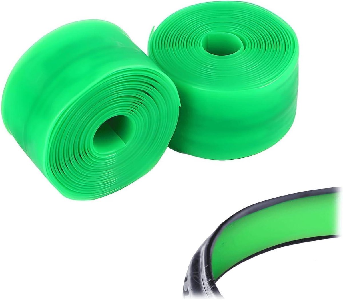 Fietsbanden Liner - Lekbescherming Banden - Voorkom Lekke Banden - Polyurethaan Materiaal - 230 x 3.4 cm - Groen