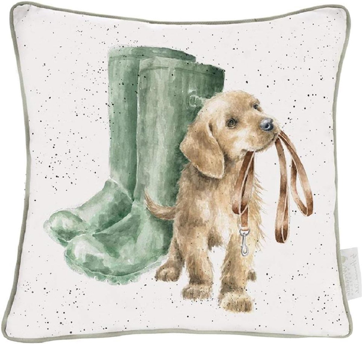 Statement Kussen - Decoratief Kussen - Woonkamer Decoratie - Gemaakt in Engeland - 60 x 60 cm - Crèmetinten