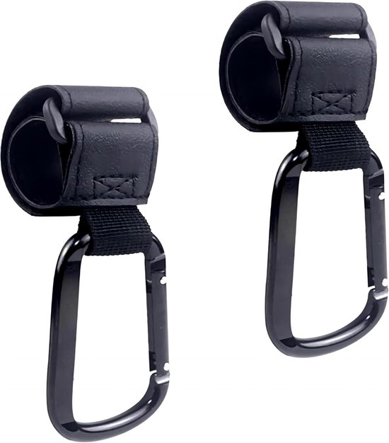 Buggy Clips voor Kinderwagens - 2 Stuks Haken voor Boodschappentassen en Lunchtassen van Merkloos — afbeelding 2