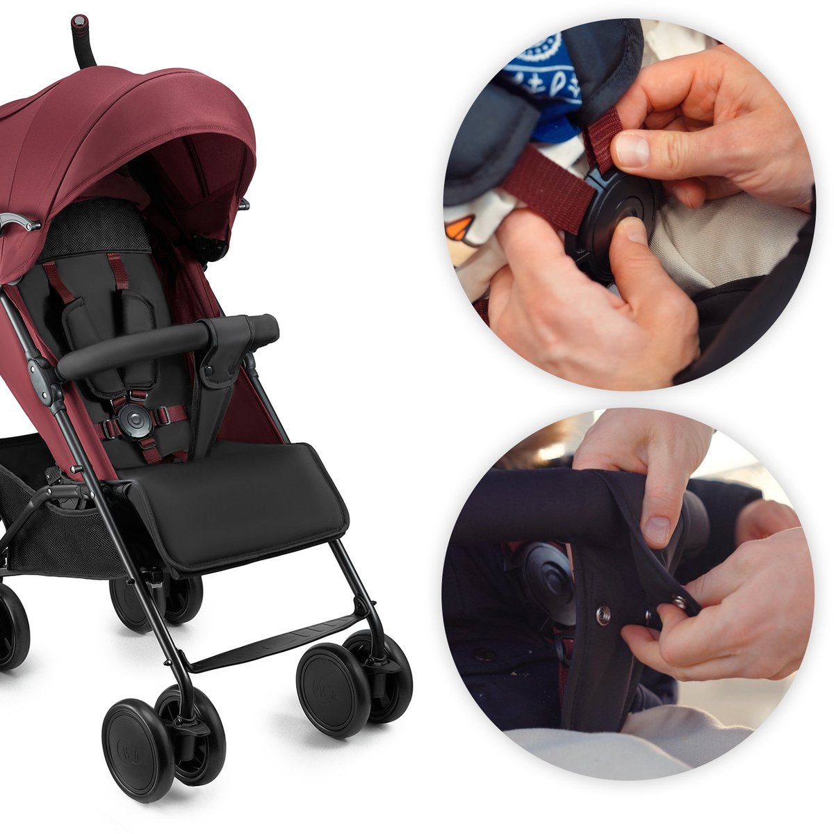 Kinderkraft SIESTA 2 - lichte inklapbare buggy, 7,9 kg thumbnail 3