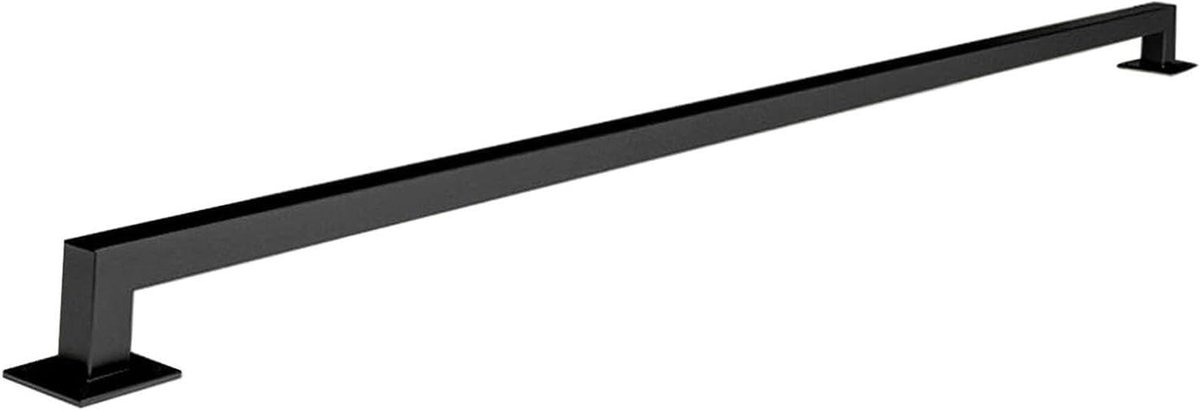 Industriële trapleuning - Metalen muursteun - Trap veilig maken - Dubbele laag coating - 3ft lengte - Zwart