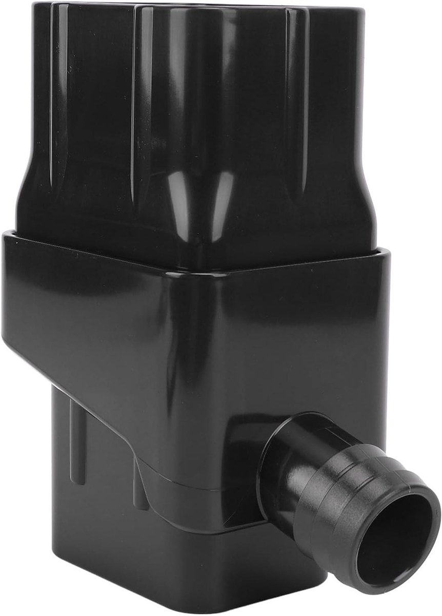 Regenwateropvangsysteem - Regenton omleider - Water besparen - Verstelbare klep - 2x3 of 3x4 inch - Zwart