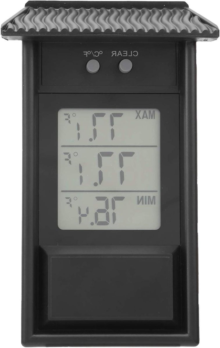 Digitale Thermometer - Buitenmeter Weer - Tuin Temperatuur - Waterdicht Ontwerp - Ca. 13 cm - Wit