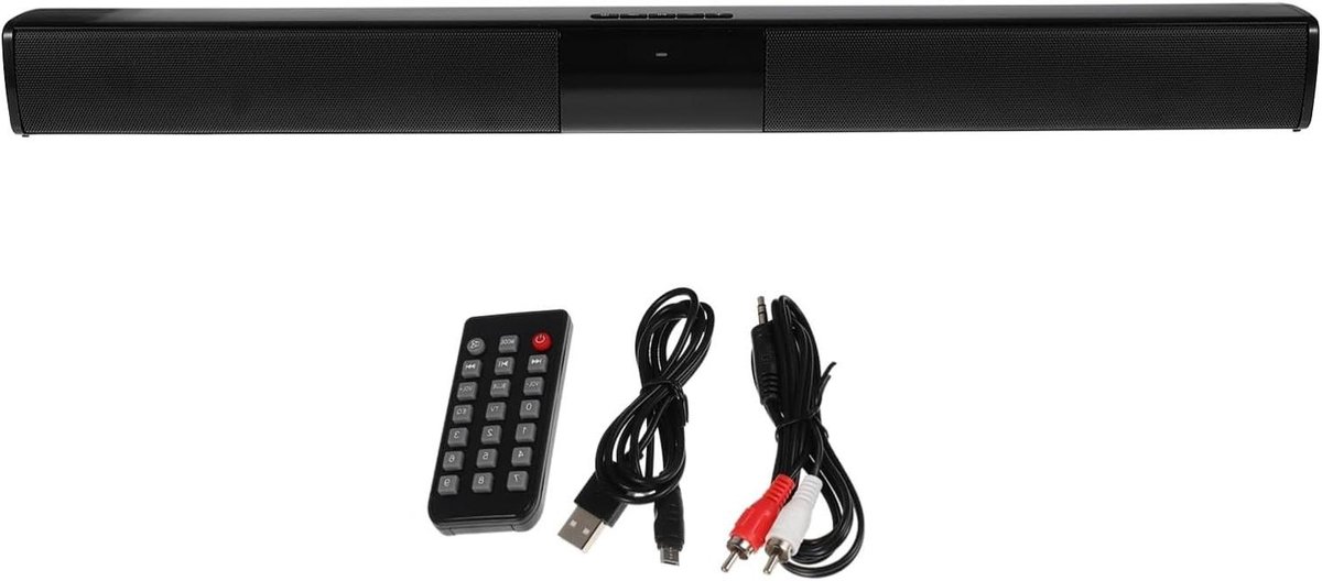 Soundbar Luidspreker - Draadloze Speaker - Muziek Luisteren - Home Cinema Geluid - 55 cm Lengte - Zwart