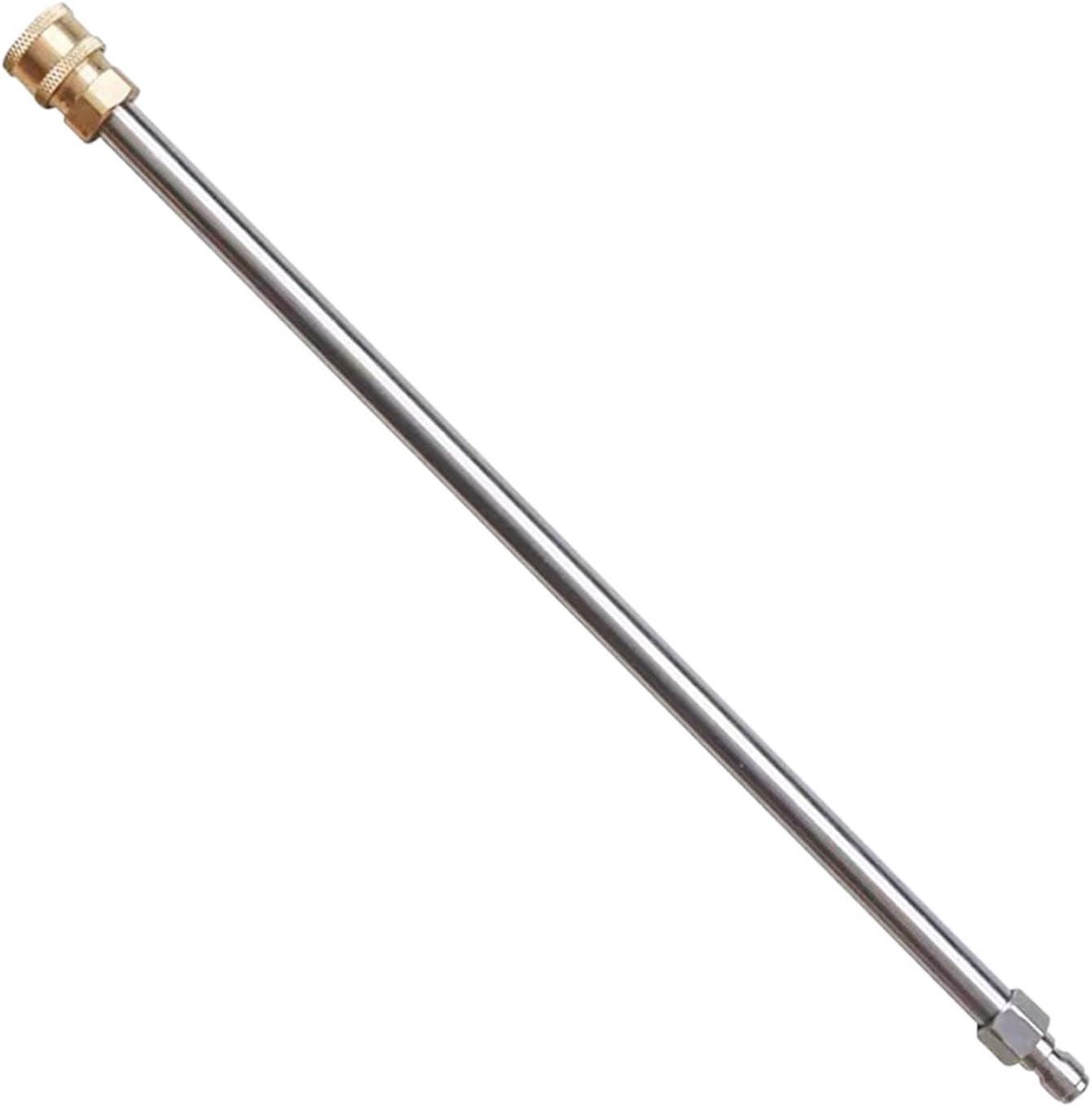 Hogedrukreiniger Verlengstuk - Wand Verlenger - Krachtig Reinigen - 4000 PSI Capaciteit - 39 cm - Zilver