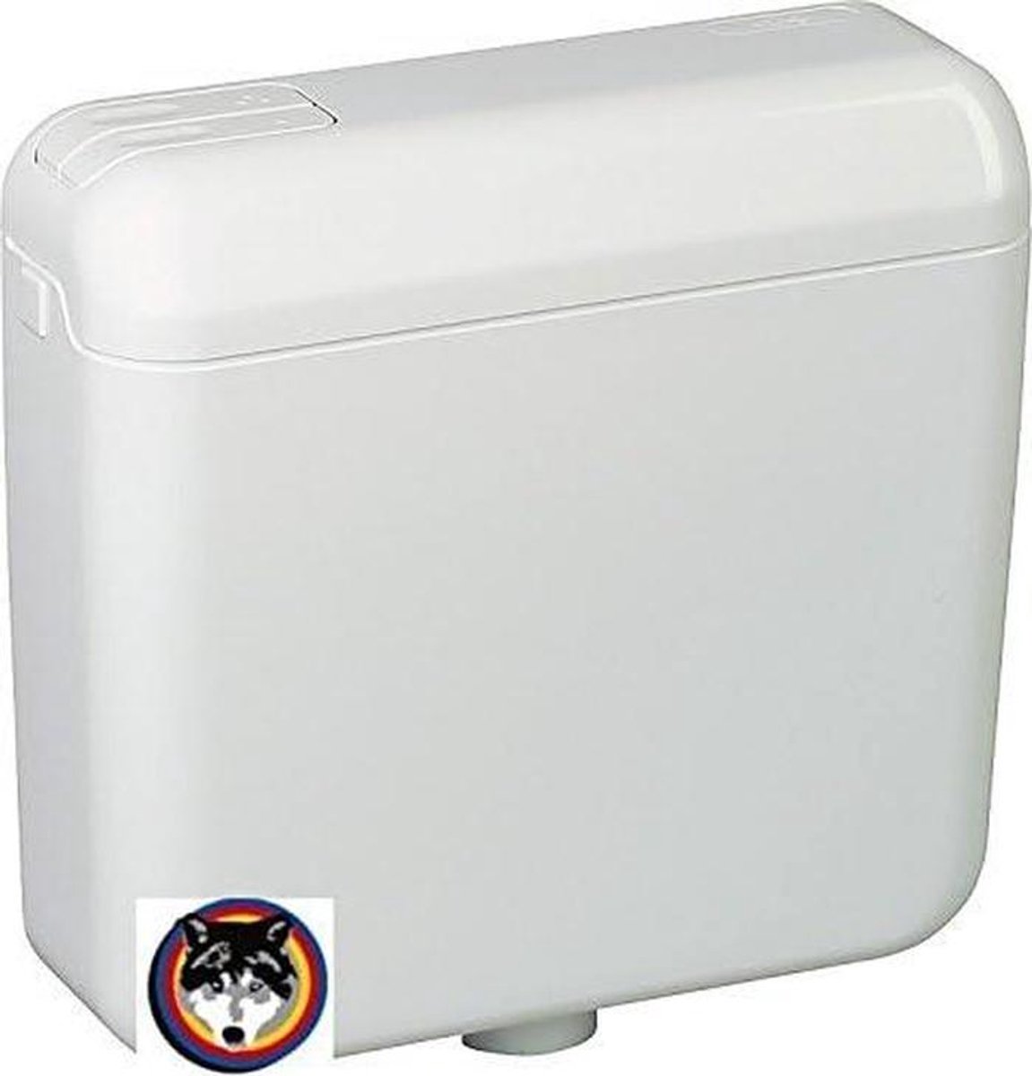 WC spoelbak opbouw - Toiletreservoir - Badkamer renovatie - Dubbele spoeling - 42 cm breed - Wit
