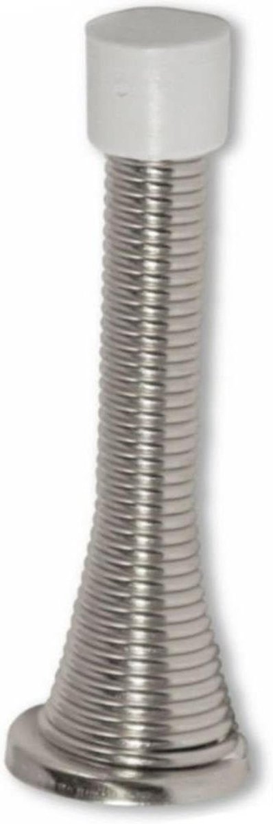 Deur Stopper - Veer Stopper - Bescherming Muur - Zilver Metaal - 7.5 cm - Chroom