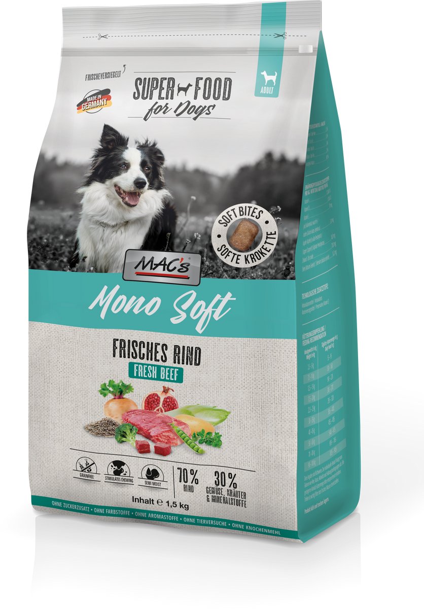 MAC's DOG - Mono Zacht - Vers Rundvlees - 1,5kg