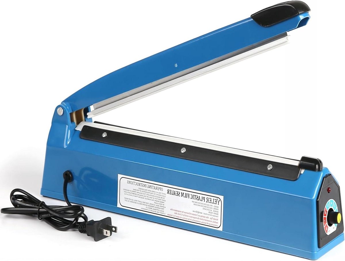Impuls Heat Sealer - Plastic Verpakker - Zakken Sluiten - Direct Gebruik - 30.5 cm - Blauw