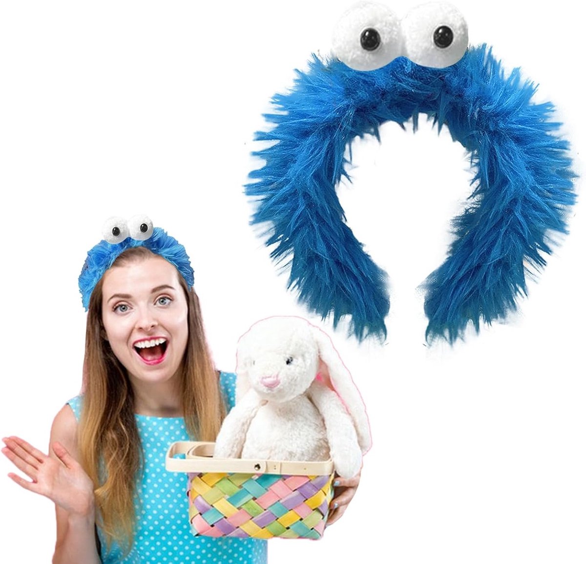 Grappige Haarband met Ogen, Leuke Hoofdband voor Kinderen en Vrouwen, Feestaccessoires en Kostuumdecoratie