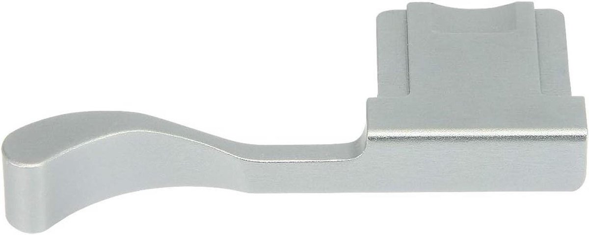 Metalen Camera Greep - Duimsteun Handvat - Verbeterde Grip - Flitsschoen Montage - 30 g - Zilver