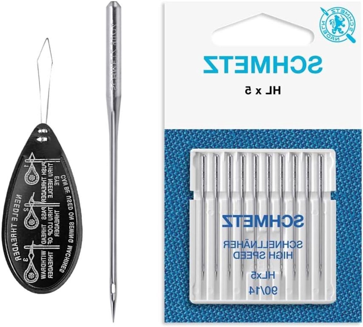Naaimachinenaalden - Quilting naalden - Professioneel naaien - Platte schacht - 10 stuks - Chroom
