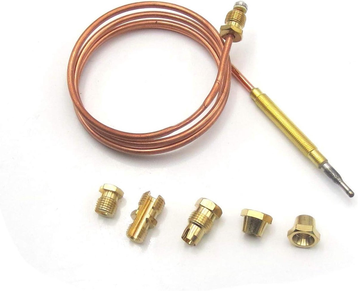 Thermo-element - Thermokoppel sonde - Temperatuur regelen - Universele aansluiting - 600 mm lengte - Metaal