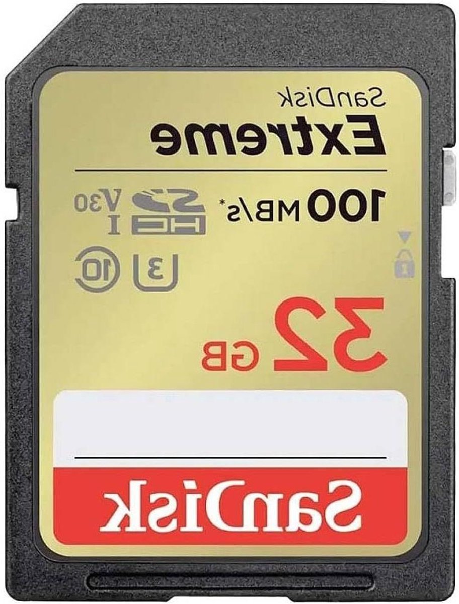 Geheugenkaart - SDHC kaart - Foto's Opslaan - Snelle Overdracht - 32 GB - Zwart