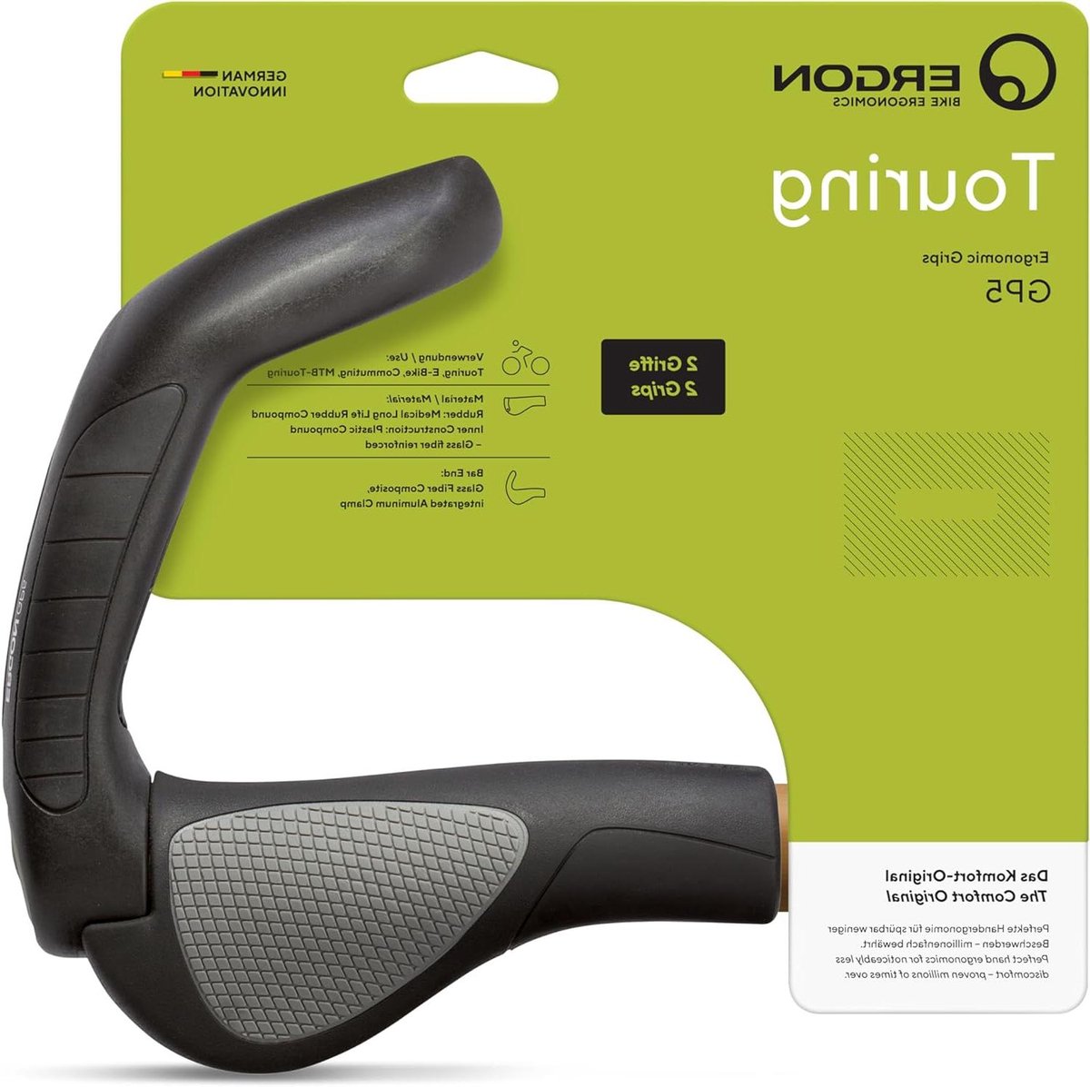 Fietshandvatten - Handvatten Fiets - Comfortabel Fietsen - 3D Vorm - Maat L - Zwart