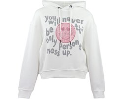 Frogbox - witte hoodie smile - maat 36