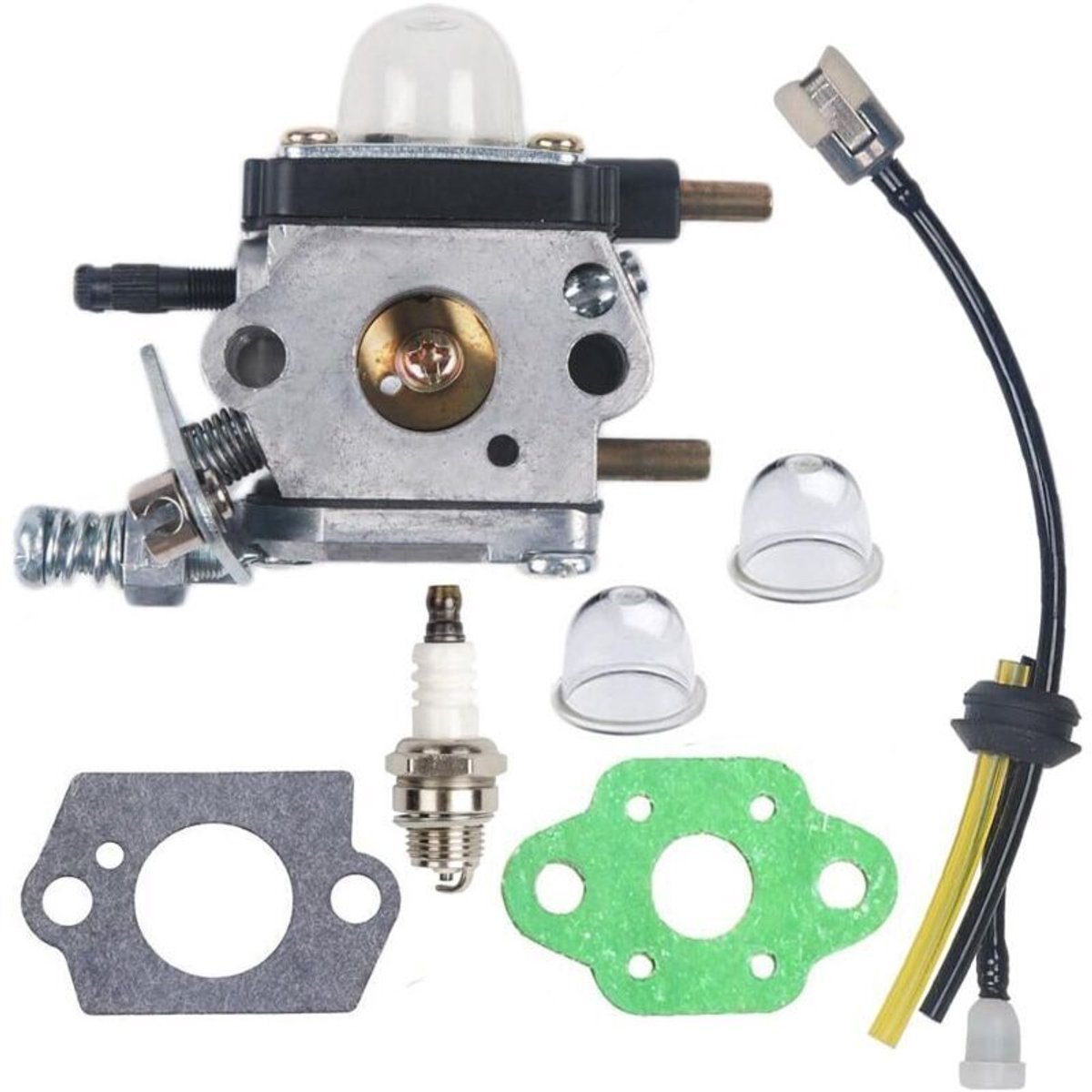 C1U-K54A carburateur (inclusief pakking en bougie) geschikt voor Echo HC1500 TC210 TC210i TC2100 tweetakt Mantis-grondfrezen 7222 7222E 722M 7225 7230 7240 7920 7924