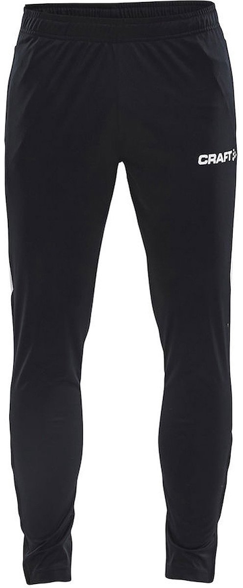 Craft Trainingsbroek Maat L, zwart met witte baan, heren