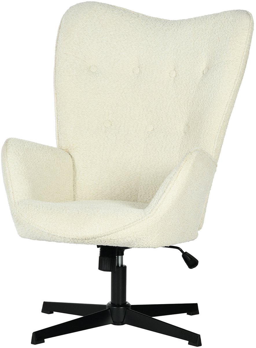 Bureaustoel - Scandinavisch Chenille stof Draaibaar - Beige