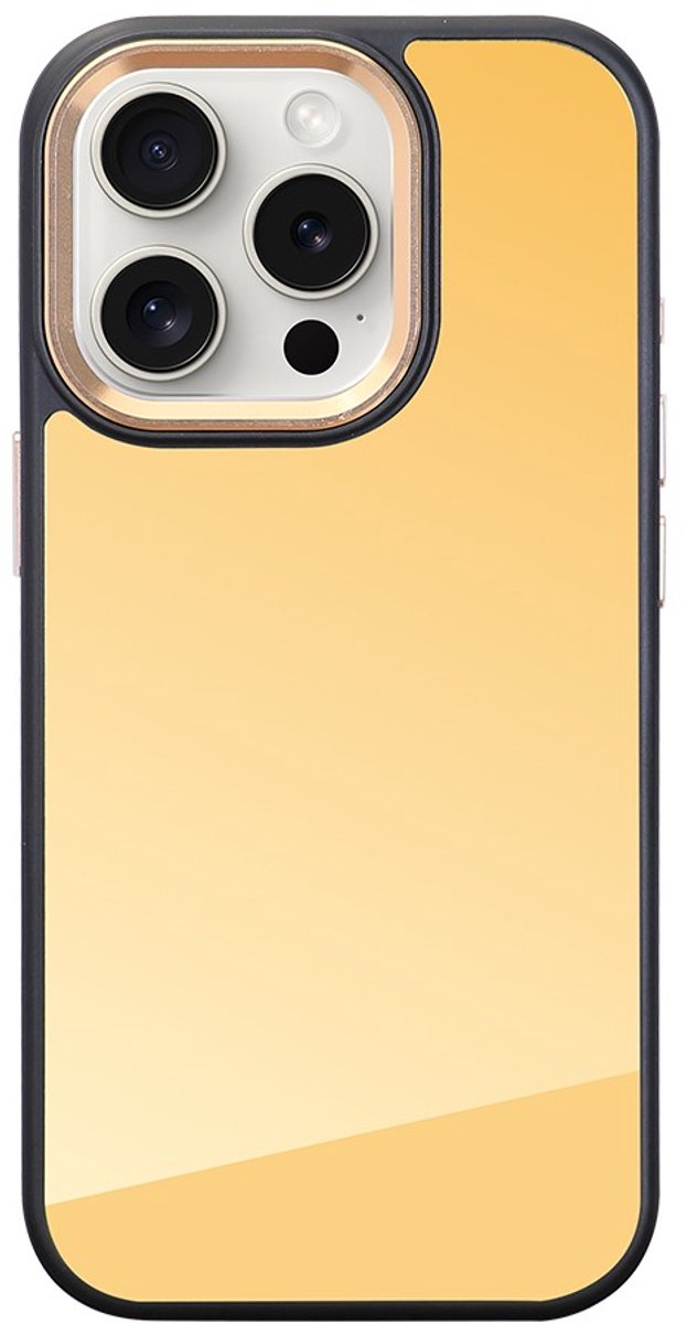 Hoesje - Apple Iphone 16 Pro - Verborgen Magsafe Technologie - Mirror Gold