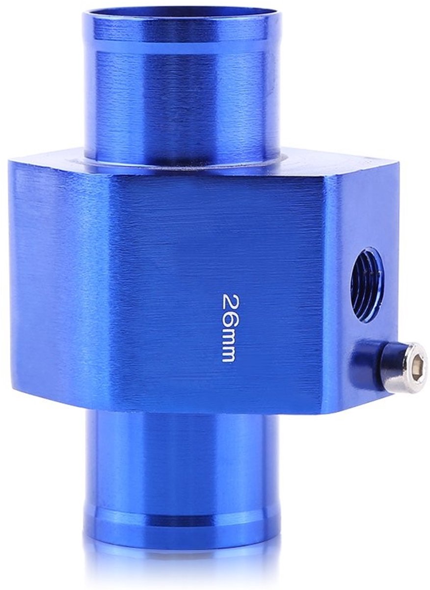 IMstore - Water Temperatuur Sensor - Aluminium Temperatuur Meter - Duurzaam en Lichtgewicht - Blauw - Radiator Slang Adapter - Geschikt voor Auto's...