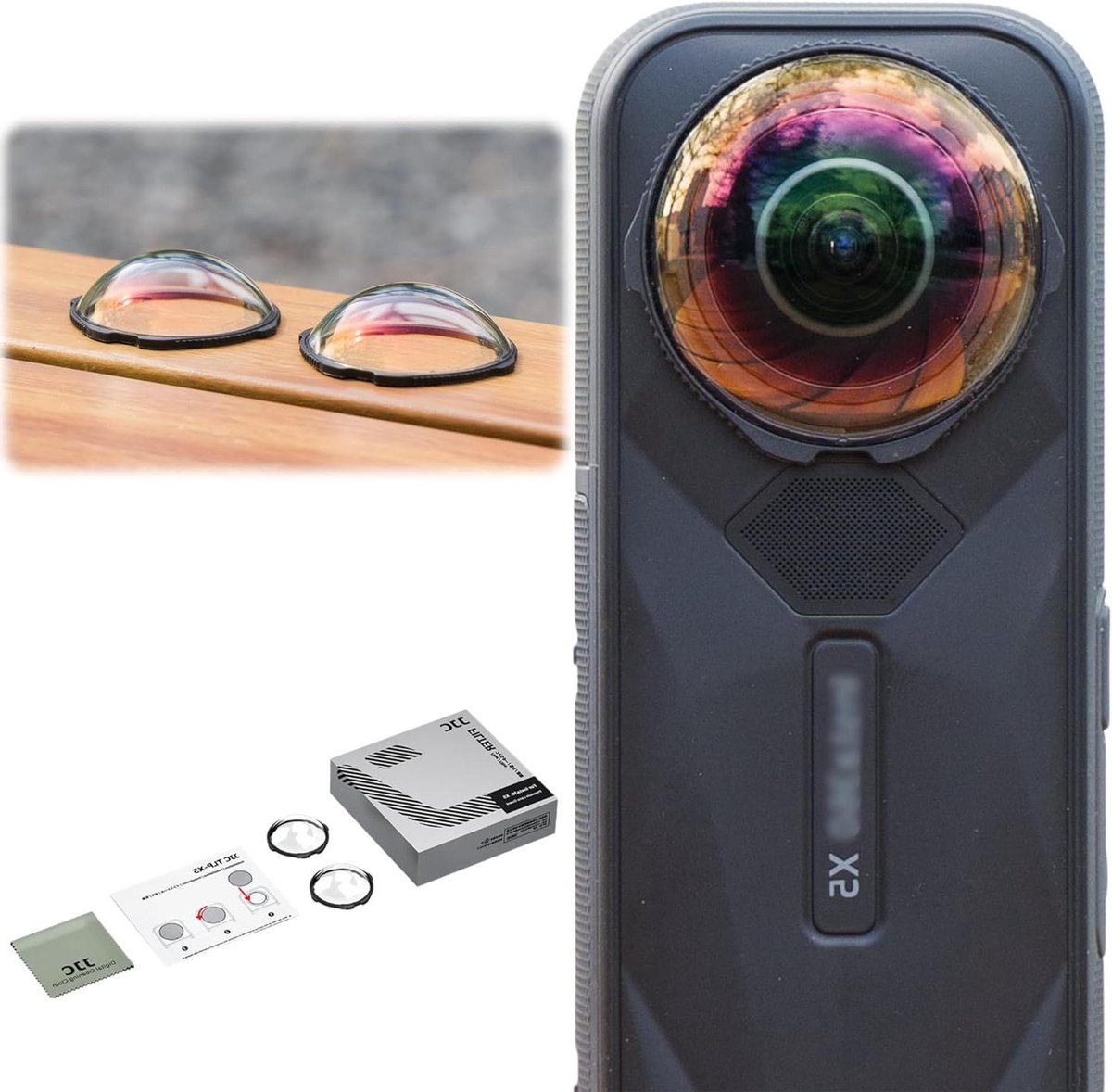 Lensbescherming - Camera Bescherming - Camera Onderhoud - Krasvrij Houden - 2 Stuks - Transparant