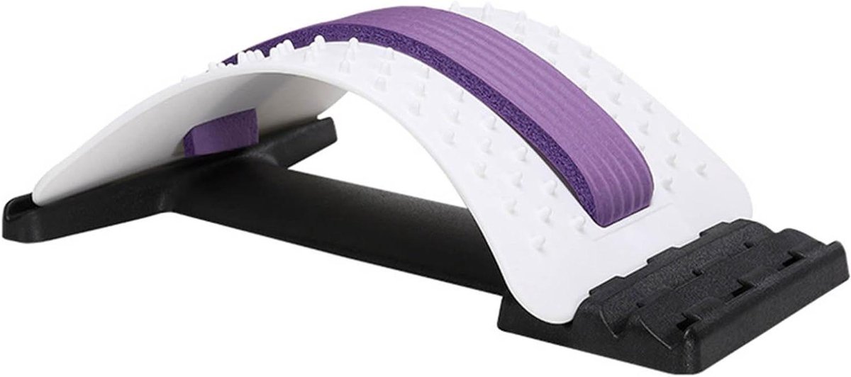 Nekstretcher nekcorrector - Schouder relaxer - Nekpijn verlichten - Ergonomisch curve design - 60 verhogingen - Paars